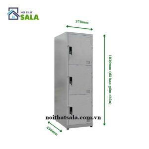 TỦ LOCKER SẮT 3 NGĂN