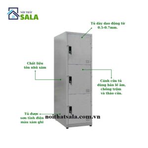 TỦ LOCKER SẮT 3 NGĂN
