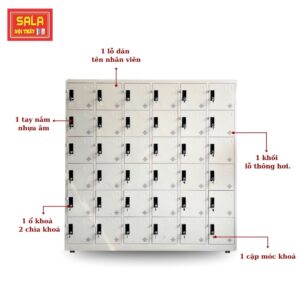 TỦ LOCKER SẮT 36 NGĂN