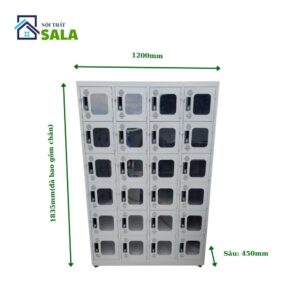 TỦ SẮT LOCKER 24 NGĂN MICA