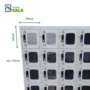 TỦ LOCKER SẮT 24 NGĂN MICA