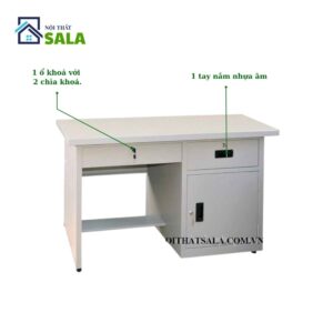 BÀN SẮT 2 HỘC KÉO 1 CÁNH MỞ