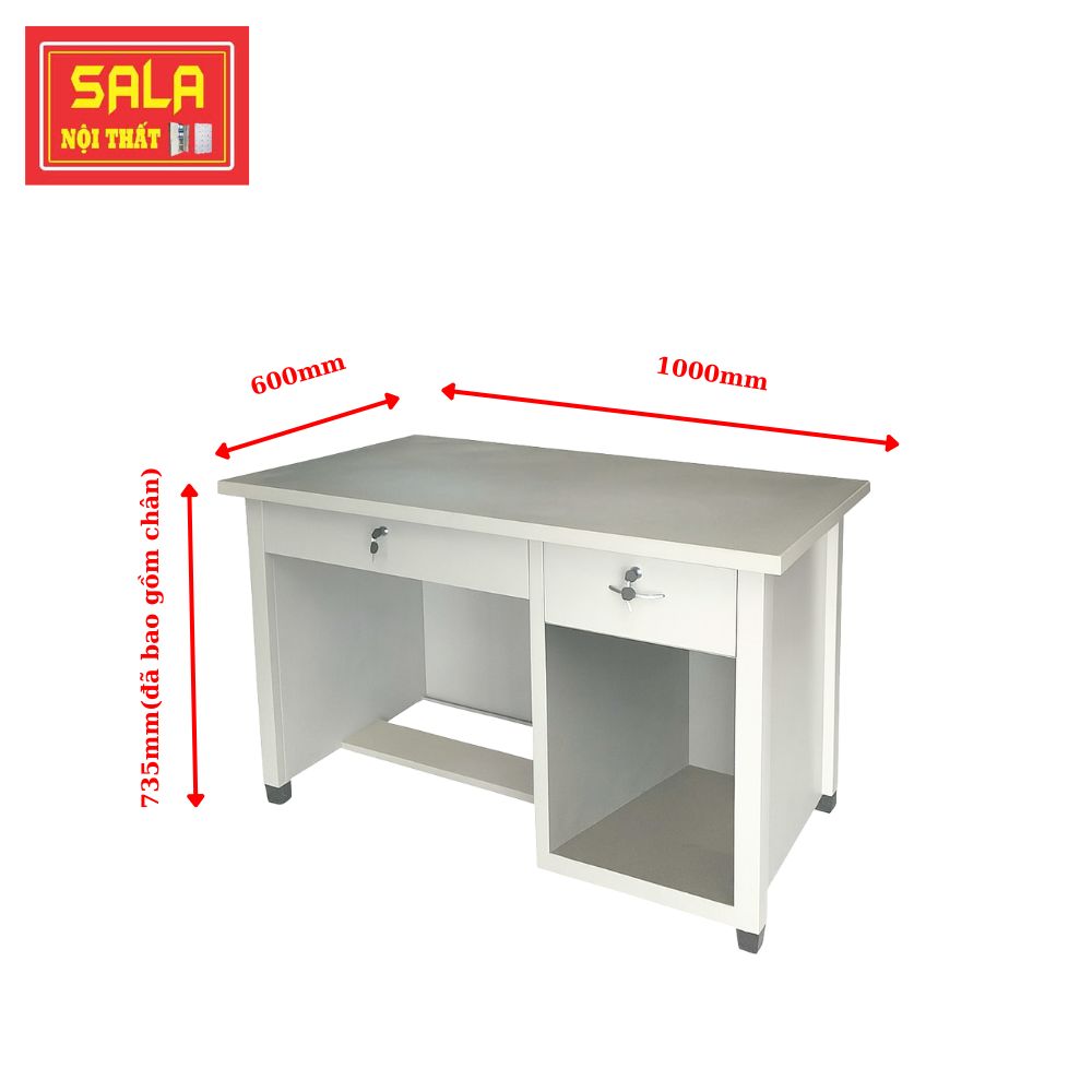BÀN SẮT 2 HỘC KÉO 1 Ô TRỐNG
