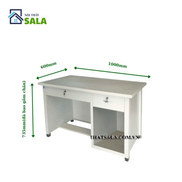BÀN SẮT 2 HỘC KÉO 1 Ô TRỐNG