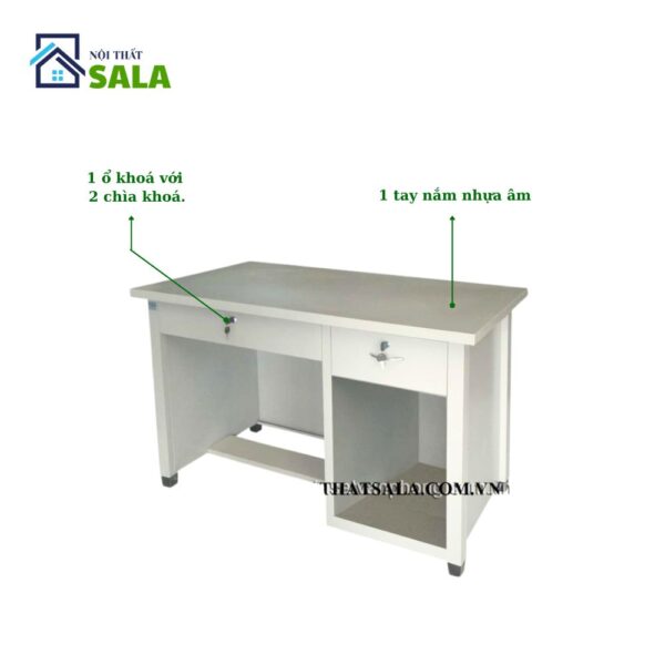 BÀN SẮT 2 HỘC KÉO 1 Ô TRỐNG