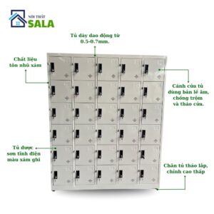 Tủ Locker sắt 30 ngăn