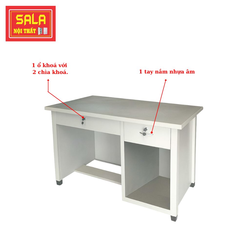 BÀN SẮT 2 HỘC KÉO 1 Ô TRỐNG