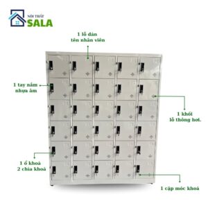 Tủ Locker sắt 30 ngăn
