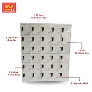 TỦ LOCKER SẮT 30 NGĂN