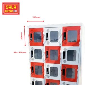 TỦ LOCKER SẮT 18 NGĂN MICA