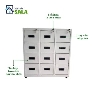 Tủ hộc kéo sắt 12 ngăn
