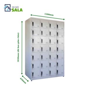 Tủ Locker sắt 28 ngăn