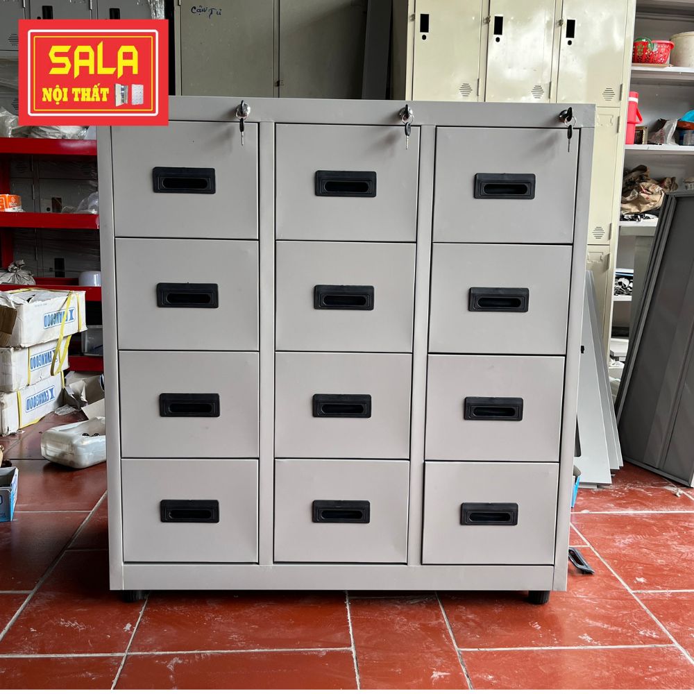 TỦ HỘC KÉO SẮT 12 NGĂN