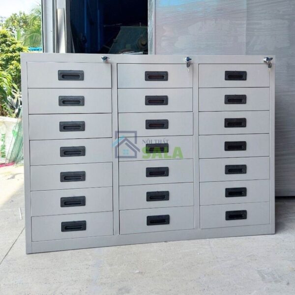 Tủ hộc kéo sắt 21 ngăn