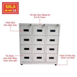 TỦ HỘC KÉO SẮT 12 NGĂN