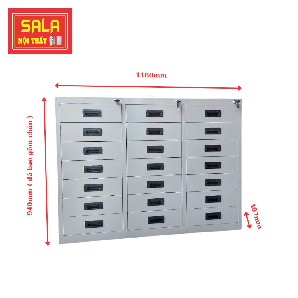 TỦ HỘC KÉO SẮT 21 NGĂN