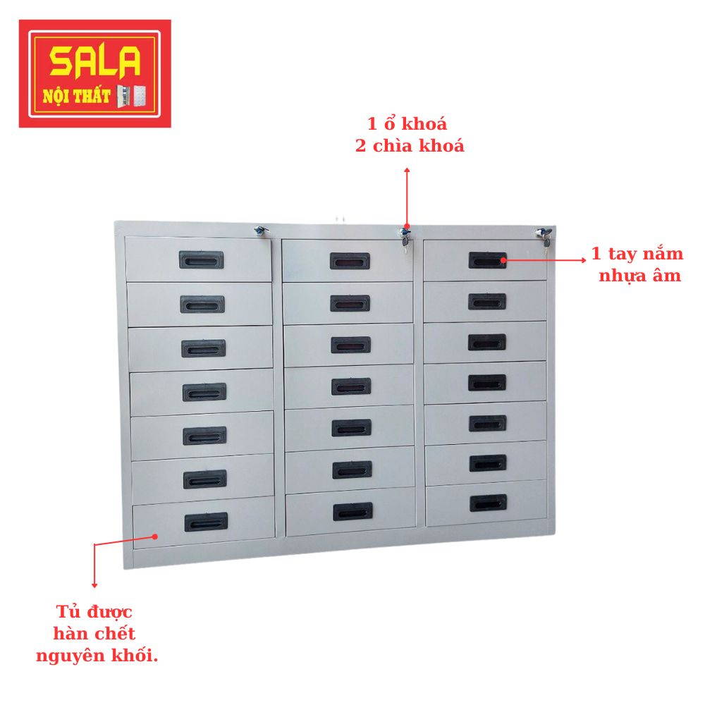 TỦ HỘC KÉO SẮT 21 NGĂN