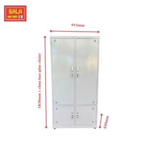 TỦ SẮT HỒ SƠ 4 CÁNH TÔN MỞ