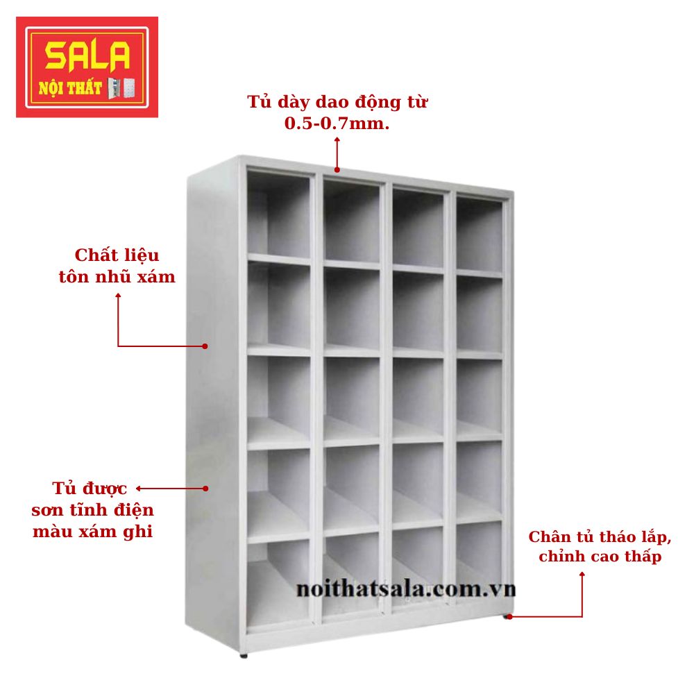 KỆ SẮT ĐỰNG HỒ SƠ VĂN PHÒNG 20 Ô