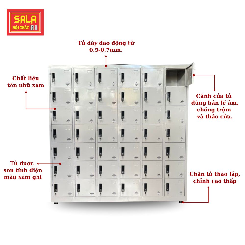 TỦ LOCKER 42 NGĂN