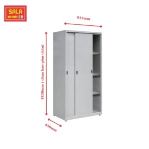 TỦ SẮT HỒ SƠ 2 CÁNH TÔN LÙA