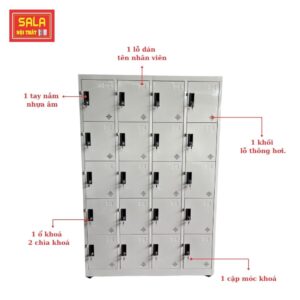 TỦ LOCKER SẮT 20 NGĂN