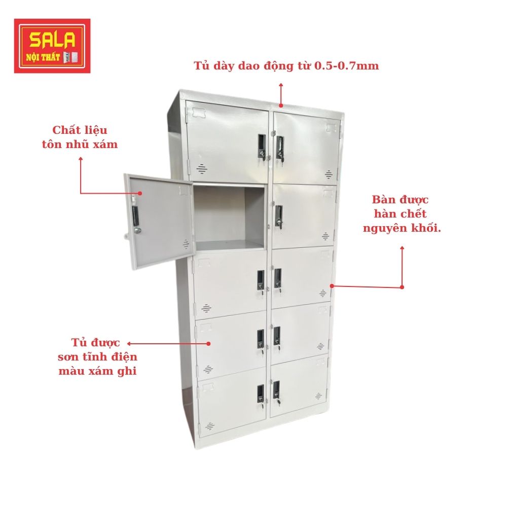 TỦ SẮT HỒ SƠ 10 CÁNH