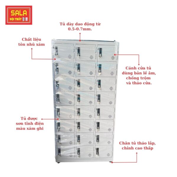 TỦ LOCKER SẮT 24 NGĂN