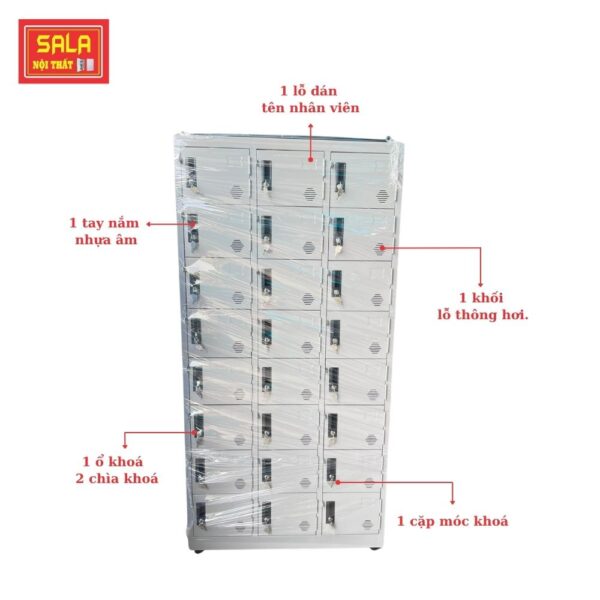TỦ LOCKER SẮT 24 NGĂN