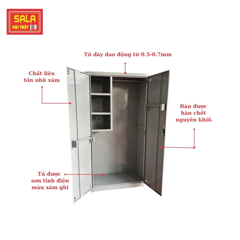 TỦ SẮT VỆ SINH 2 CÁNH