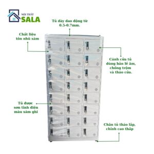 Tủ Locker sắt 24 ngăn
