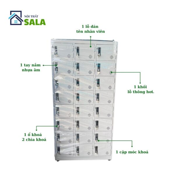 Tủ Locker sắt 24 ngăn