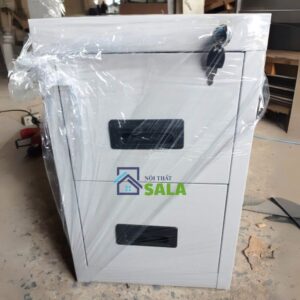 Tủ hộc kéo sắt 2 ngăn