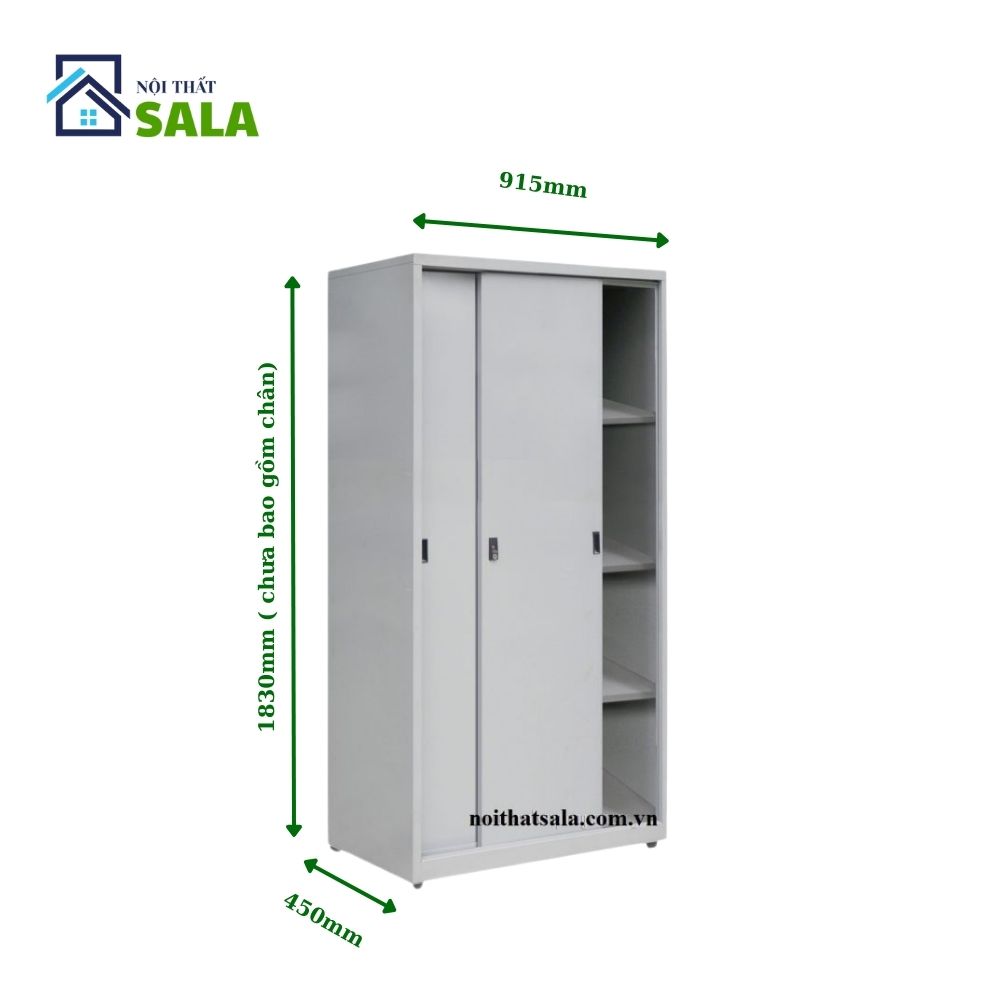 TỦ SẮT HỒ SƠ 2 CÁNH TÔN LÙA