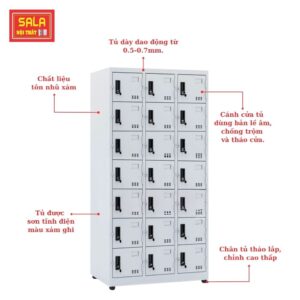 TỦ LOCKER SẮT 21 NGĂN