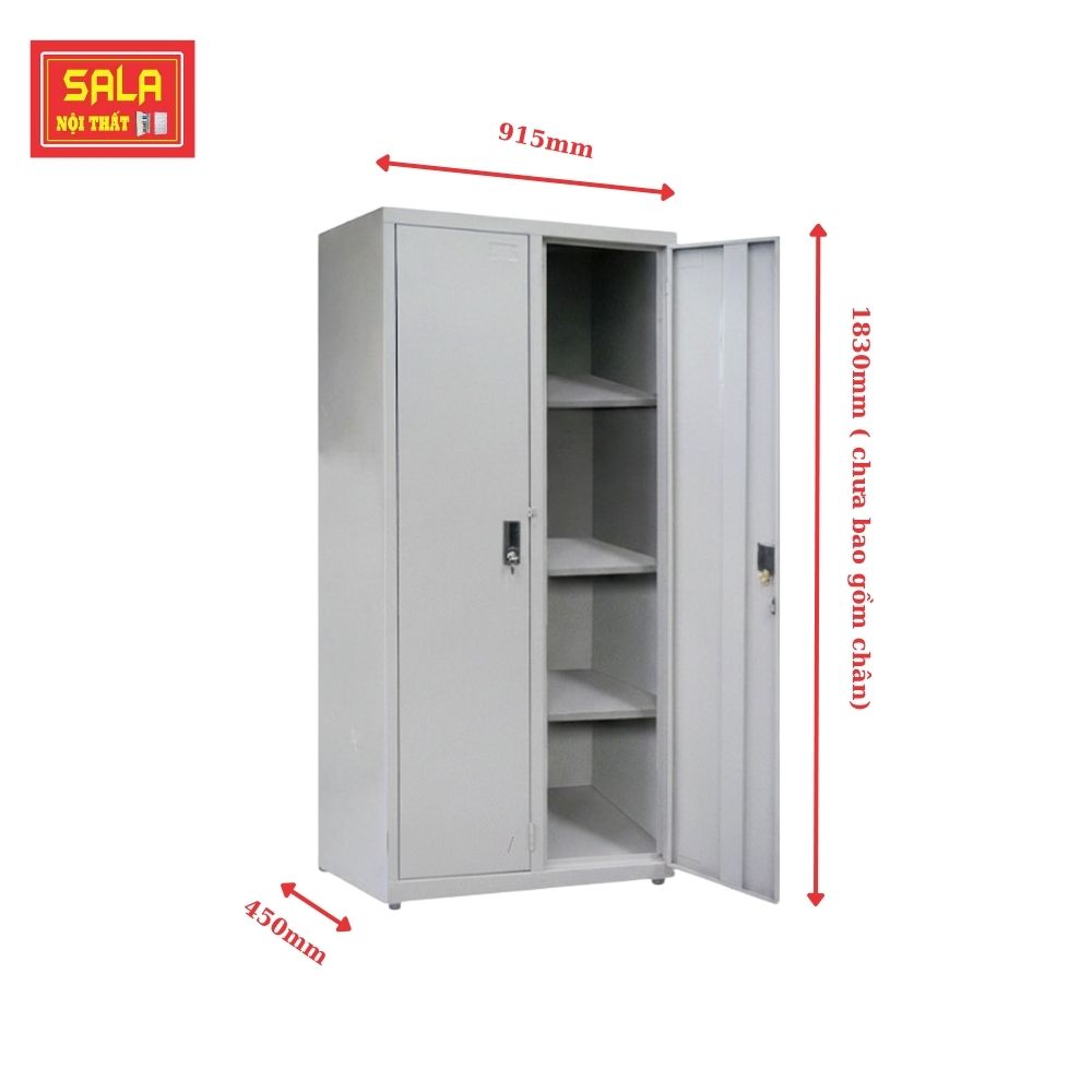 TỦ SẮT HỒ SƠ 2 CÁNH TÔN LÙA