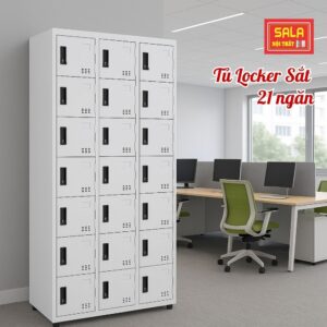 TỦ LOCKER SẮT 21 NGĂN