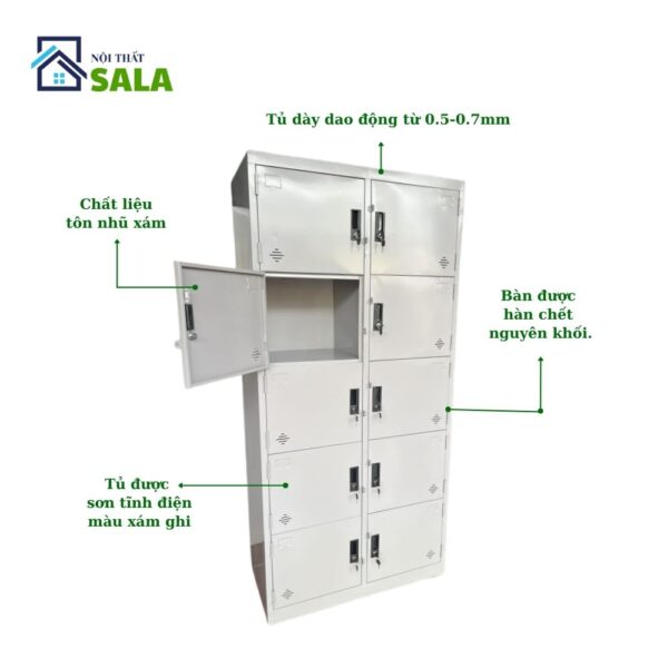 TỦ SẮT HỒ SƠ 10 CÁNH