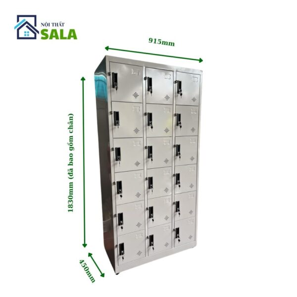 Tủ Locker sắt 18 ngăn
