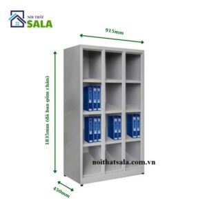 Kệ sắt đựng hồ sơ văn phòng 12 ô