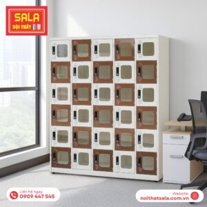 TỦ SẮT LOCKER 30 NGĂN MICA