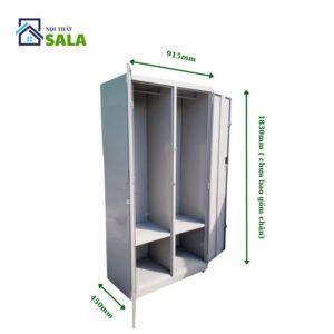 TỦ SẮT HỒ SƠ 2 CÁNH TREO ĐỒ