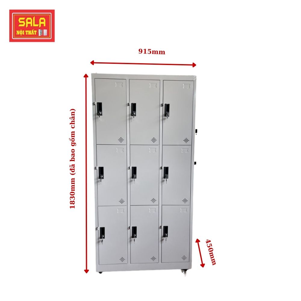 TỦ LOCKER SẮT 9 NGĂN