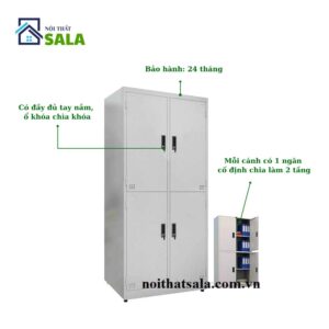 TỦ SẮT HỒ SƠ 4 CÁNH