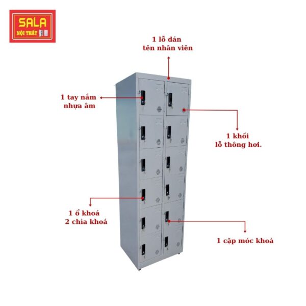 TỦ LOCKER SẮT 12 NGĂN