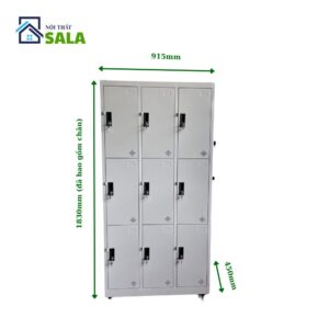 TỦ LOCKER SẮT 9 NGĂN
