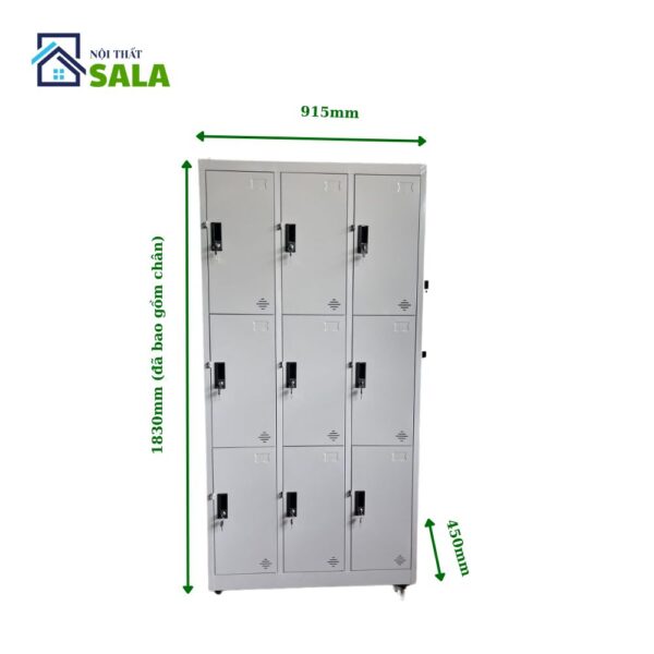 TỦ LOCKER SẮT 9 NGĂN