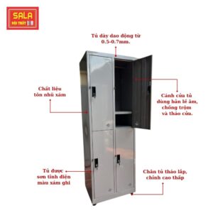 TỦ LOCKER SẮT 4 NGĂN