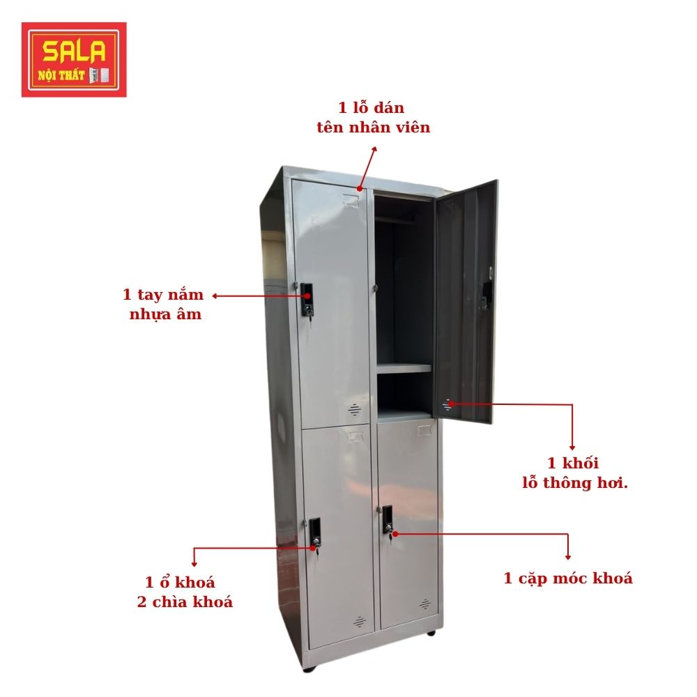 TỦ LOCKER SẮT 4 NGĂN