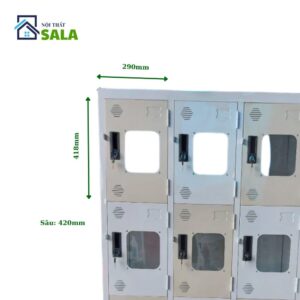 TỦ LOCKER SẮT 12 NGĂN MICA